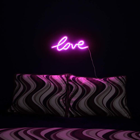 Neon Pink βLoveβ Wall Sign