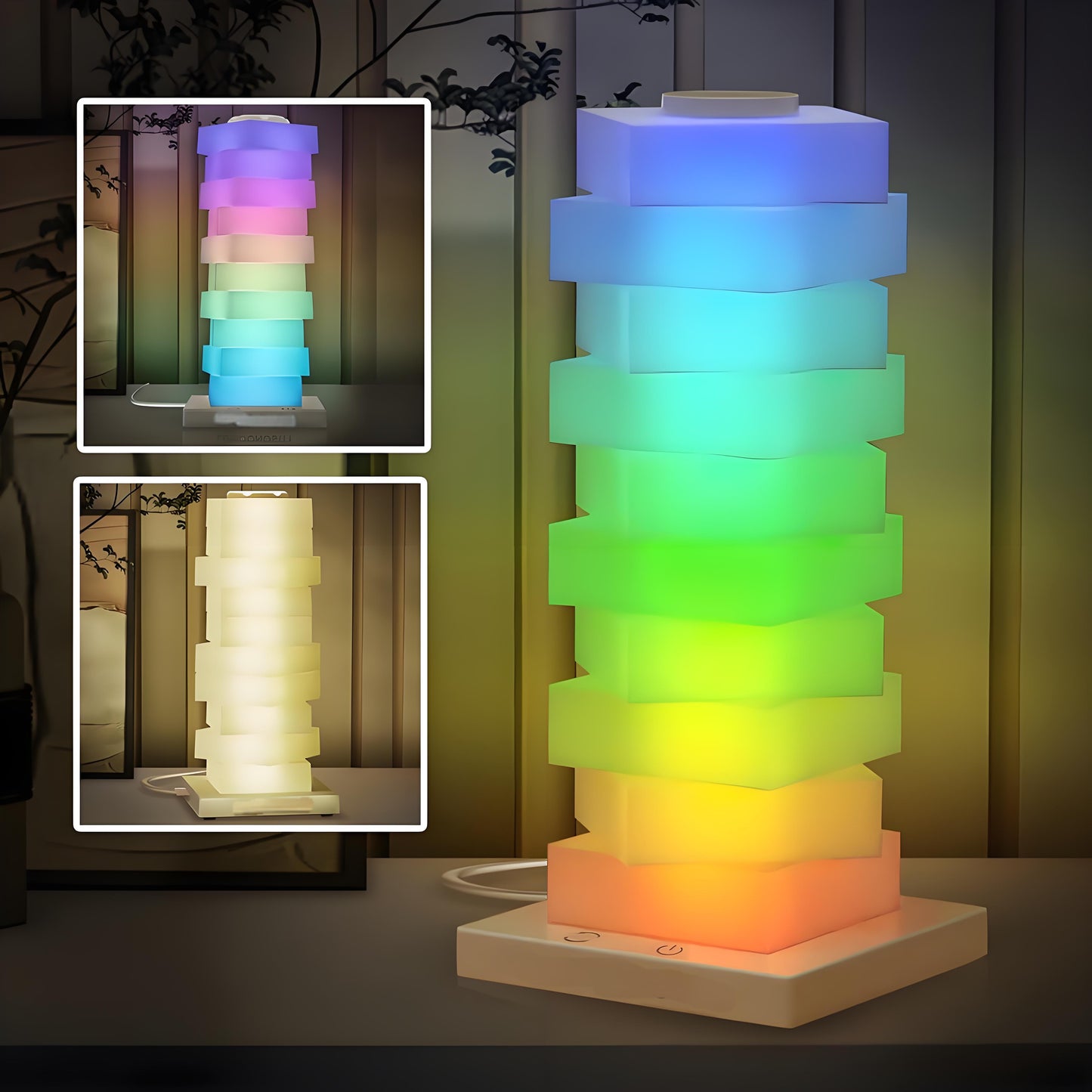 Cube Tower LED Lamp