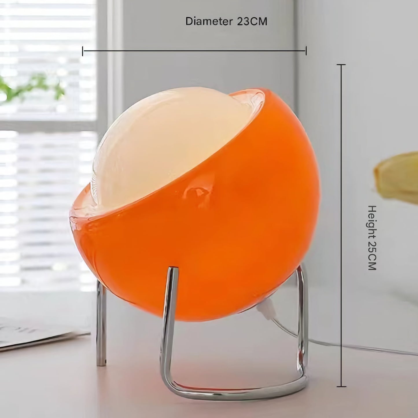 Orange Creamy-Style Table Lamp