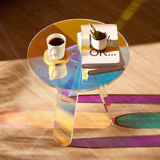 Rainbow Acrylic Coffee Table