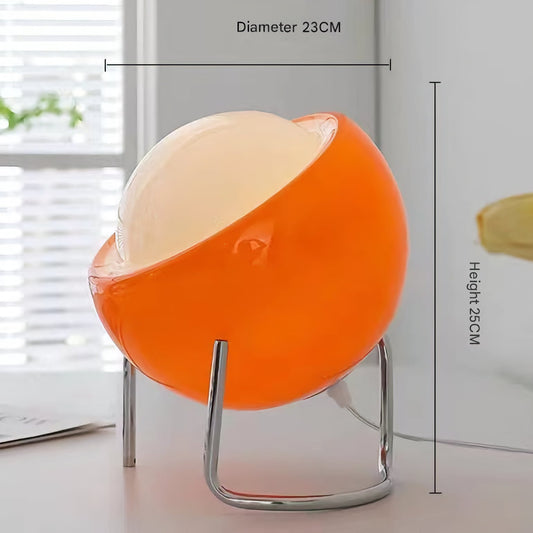 Orange Creamy-Style Table Lamp